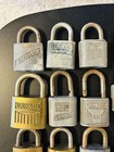 27 Vintage Padlocks Lot - Brass   Steel - Slaymaker Corbin Yale - No Keys