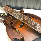 Walker   Williams M-20-brn Bourbon Brown Premium Padded Leather Mandolin Strap