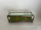 Antique French 19th Century Glass And Ormolu Jewelry Or Bridal Wedding Box