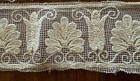 Vtg  Lace Edging Netted W Embroidered  Floral Botanical Design 14 Yds 4   Wide