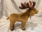 Aurora Realistic Deer Plush Standing Reindeer Stuffed Animal Brown Soft