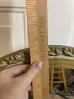 Vintage Antique Oval Mirror Bathroom Medicine Cabinet Ornate Gold Wall Recessed