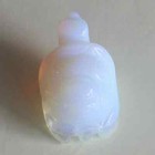Carved Gemstone White Opalite Turtle Figurine Animal Statue Home Decor 2  