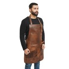 Heavy Duty Leather Tool Apron For Men   Women Chef Bbq Cooking Butchers Apron