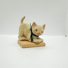 Vintage Set Cats Kittens Bisque Porcelain Hand Painted Lot Collection Rare