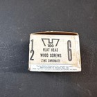 Vintage Reed   Prince  6x1 2  Wood Screws Slotted Flat Head Zinc Chromate