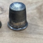 Antique   Vintage Thimbles Lot Of 9   Sterling Brass  advertising  aluminum