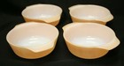 4 Anchor Hoking  Fire-king Peach Luster Casserole 12 Oz Bowls  472 In Exc  Cond 