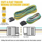 25  4 Pin Flat Trailer Wiring Harness Kit Wishbone Style For Trailer Tail Lights
