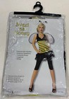 Women s Honey Bee Costume W  Wings   Headpiece  sweet As Honey  Size M 10-12 New