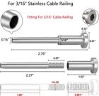 T316 3 16  Stainless Steel Swage Threaded Tensioner End Fittings Cable Railing