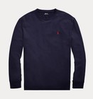 Nwt Polo Ralph Lauren Navy Blue Classic Crewneck Long Sleeve T Shirt