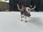 Schleich Cow Texas Longhorn Bull Cow 2012 Retired Farm Animal 13721 Figure