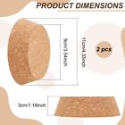 2-pack Cork Bottle Stoppers 4x3 5 Inch Cork Lids Tapered Cork Plugs For Wine    