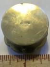 Vintage Metal Round Hinged Pill Box Pendant Marked Alpaca 1 1 4 In  Silver Tone 