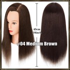 100  Human Hair Mannequin Head Training For Hairdressing Styling Practice Doll