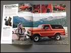 1978 Ford Bronco Vintage Original Car Sales Brochure Catalog