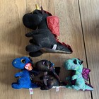Ty Beanie Boos Dragons Saffire Anora Grindal   Cinder Plush Toys X4 Kids Set