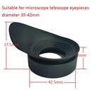 2pcs 40mm Binoculars Telescope Rubber Eyepiece Eye Shield Cups Eye Guards Cups