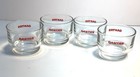 Vintage Set Of 4 Qantas Airlines In Flight Small Drinking Glasses