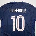 Autographed signed Ousmane Dembele Psg Blue Soccer Jersey Beckett Bas Coa 2