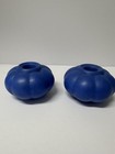 Pair Of Vintage Rumrill Pottery Salt Glaze Candle Holders Great Shape 1930   s