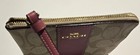 Nwt   Coach  Corner Zip Wristlet In Signature Canvas 