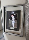 Joe Dimaggio Signed Coa 12x15 Framed Photo Autographed New York Yankees
