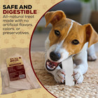   All Natural Dog Chew Treats - Premium Rawhide Chips - Long Lasting Grass Fed
