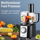 10 Cup Food Processor 600w Multifunctional 5 In 1 Blender Chopper Juicer Mixer