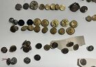 Large Lot Of Vintage   Antique Fancy Metal Buttons Over 1 Pound 1 2lb Lot