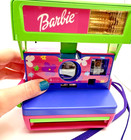 Vintage Barbie Floral Polaroid Instant One Step 600 Camera With Original Strap