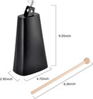 8 Inch Metal Steel Cow Bells Noise Makers Hand Percussion Cowbell With Stick For