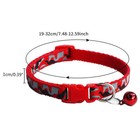 Pet Puppy Cat Dog Collar With Bell Camouflage Neck Strap Belt Adjustable   