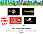 Funny Adult Site s Credit Card Skin Cover   Wrap Decal Pre-cut Sticker Fits