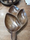 Vintage- Monkey Pod Leaf Shaped Wood Tray