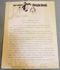 Walt Disney 1978 The Jungle Book   Transparencies Cast crew Sheet Feature Story