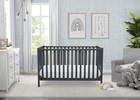 Convertible Crib 4-in-1 Greenguard Gold Certified Charcoal Grey Delta Children