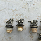 Blanton   s Bourbon Whiskey Cork Bottle Stoppers W race Horse   Jockeys 10 Mixed
