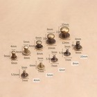 Solid Sam Brown Button Screw Studs Round Head Browne Monk Rivets 4 5 6 8 10mm