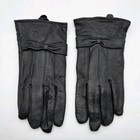 Black Lambskin Leather Gloves Thinsulate Lining Women s Medium 
