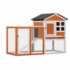 Wooden Rabbit Hutch Cage House Habitat Animal Pet Small Chicken Coop Outdoor New