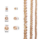 Natural Glass Crystal Beads Faceted Round Loose Beads 4mm-8mm Diy Jewelry Making