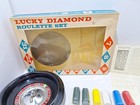 Vintage Toy Game Lucky Diamond Roulette Set Unused In Box  f 
