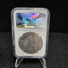 2017 American Silver Eagle  1 Ngc Ms70 First Day Of Issue John Mercanti Signed