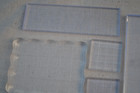 Lot Of 18 Used Clear Acrylic Stamp Blocks   Asst   Sizes  Grids  Manufacturers 