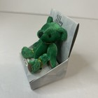 Russ Berrie   Co  Bear Mini Month May Birthstone Emerald In Box Green 3    Jointed