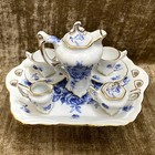 Gorgeous Vtg Miniature Tea Set In Rosenthal Pompadour Style  Fine Porcelain