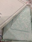 Bellora Italy Nwt Large Tablecloth  12  Napkins 100  Cotton Jacquard Scalloped