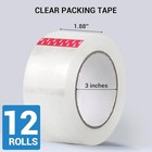12 Rolls Shipping Packaging Box Packing Sealing Tape 2 Mil 2  X 110 Yard 330ft